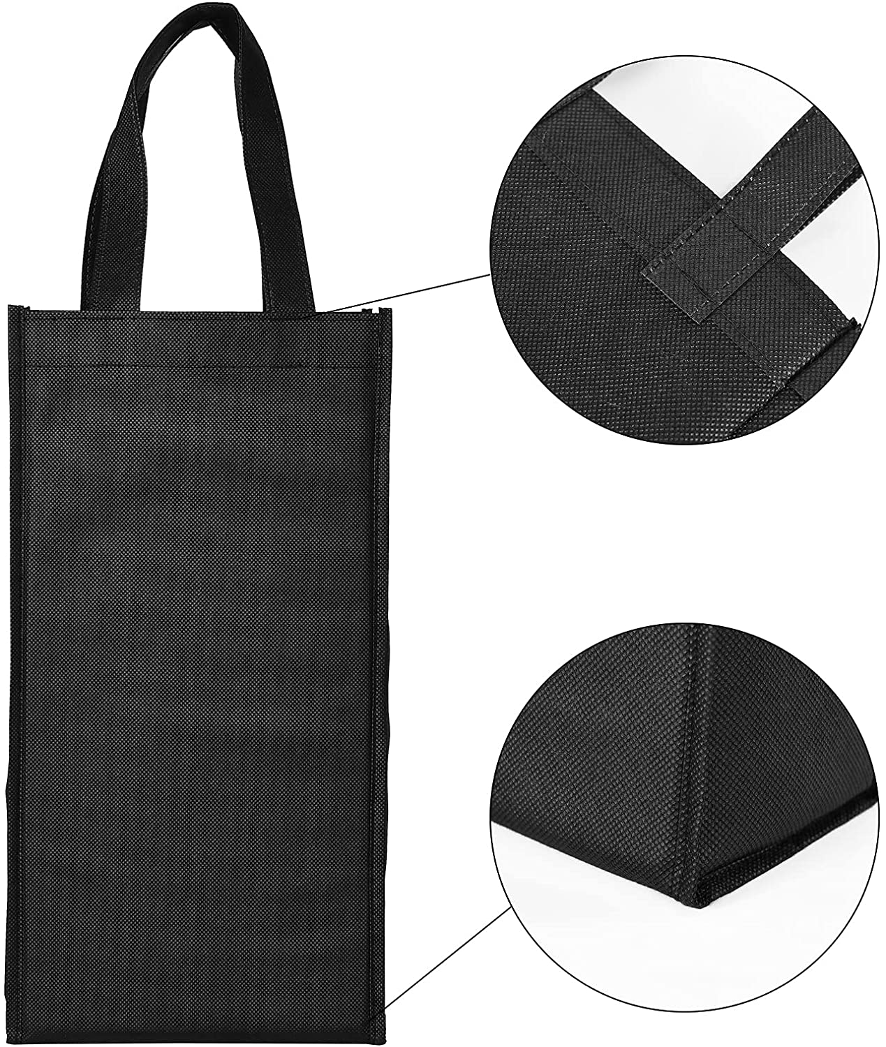 Promotional Reusable Logo Custom Non Woven Bag Non Woven Wine Bags for Wine Bottles manufacture